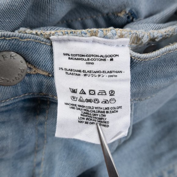 FREE PEOPLE light wash distressed skinny jeans size 27 - Picture 10 of 12